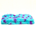 FURRY LIGHT BLUE PURPLE SPOT