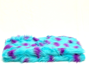 FURRY LIGHT BLUE PURPLE SPOT