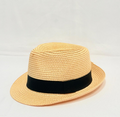 Brown with black linings Hat