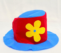Blue Red with Yellow Flower Bucket Hat