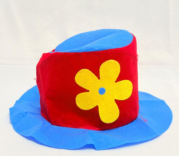 Blue Red with Yellow Flower Bucket Hat