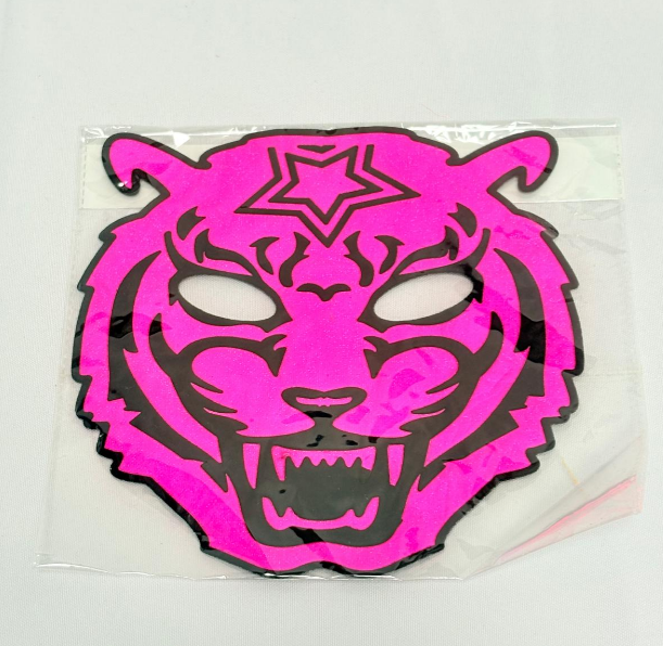 Pink Tiger Face Mask