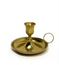 Single antique gold Candle Holder