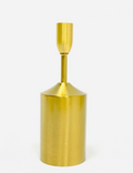 Single antique gold Candle Holder