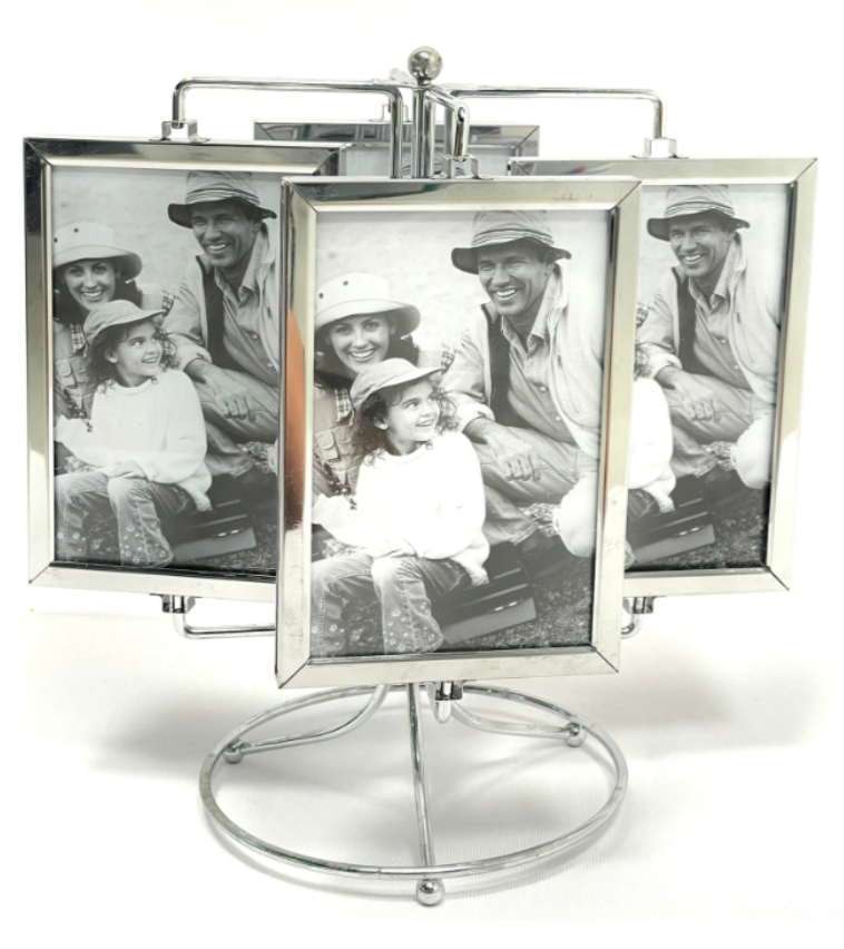 Metal Rotating Photo Frame Rack