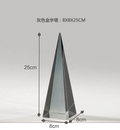 Metal Coating Glass Square Pyramid