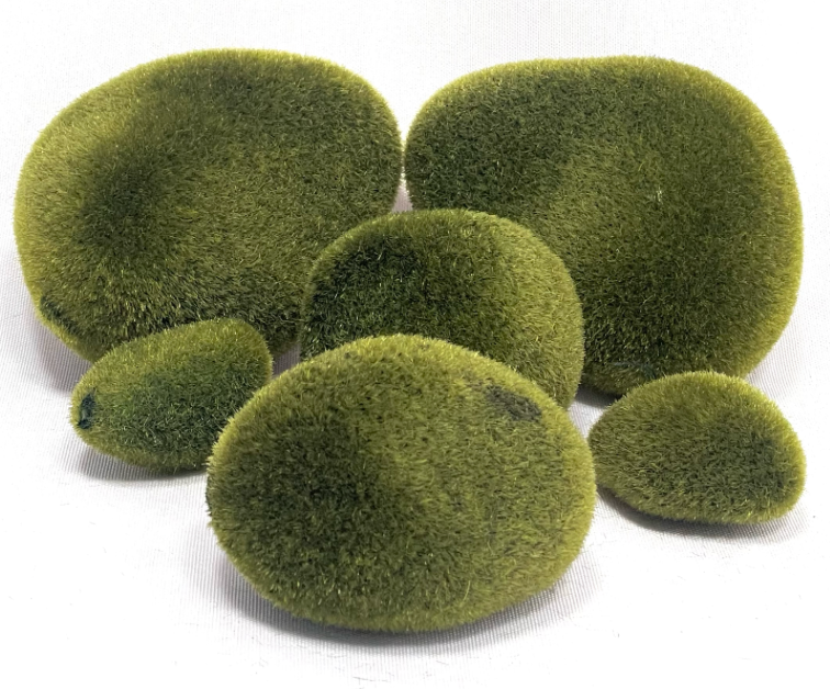 Green Artificial Moss Rocks