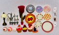 Miniature Pastries, Plates, Lamp, Cards, etc.