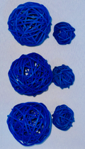 Dark Blue Rattan Balls