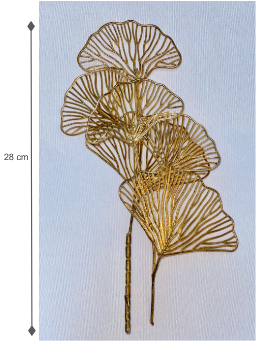 Artificial gold-plated Ginkgo Leaf