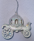 Crystal Pumpkin Carriage Christmas Ornament