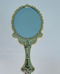 Vintage-style handheld mirror