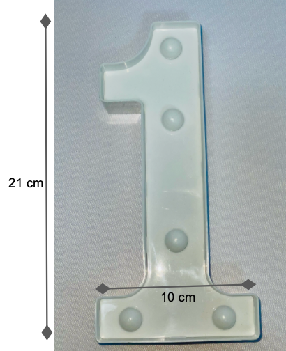 Number 1 LED Light