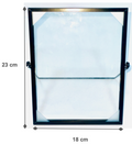 Black Metal Glass Photo Frame