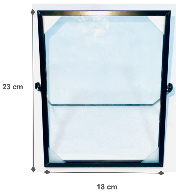 Black Metal Glass Photo Frame