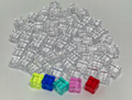 Clear fake ice cubes