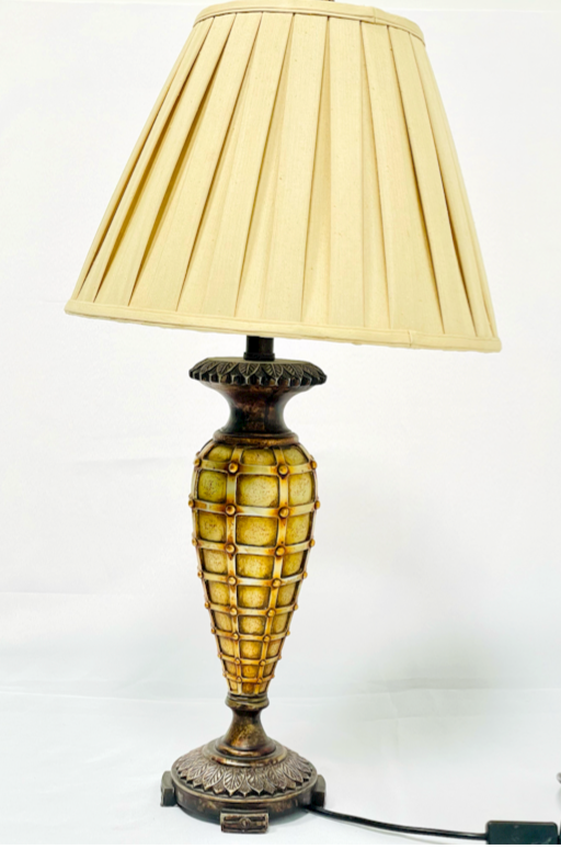 Pleated Gold Lampshade