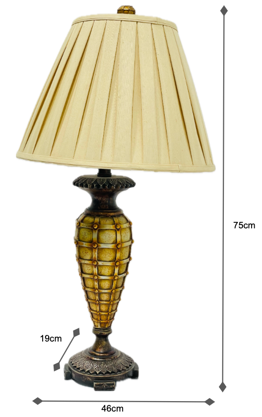 Pleated Gold Lampshade