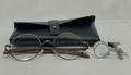 Antique Gold Eyeglasses with Double  Magnifying Glass