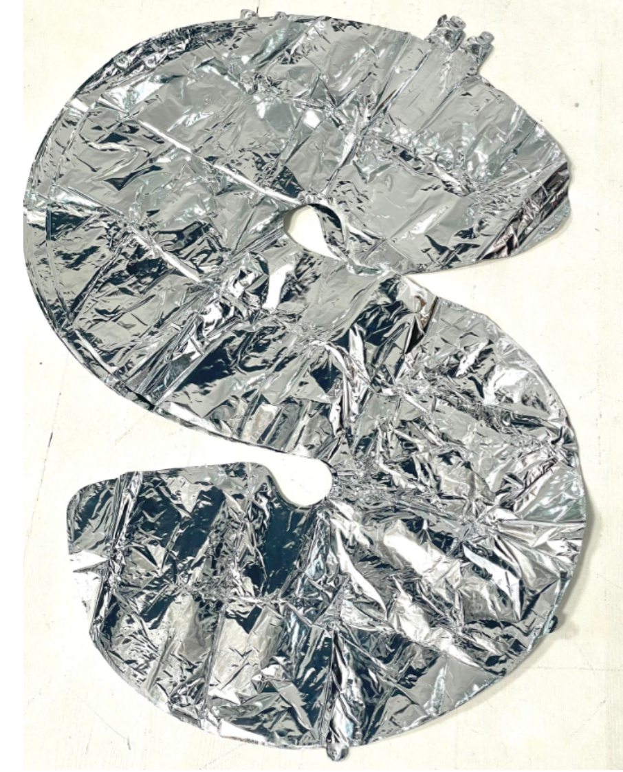 S Alphabet Silver Balloon