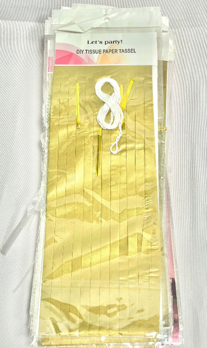 GOLD DIY paper Tassel