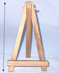 Tan Mini Wood Easel/ Photo Stand