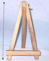 Tan Mini Wood Easel/ Photo Stand
