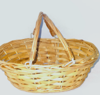 Brown Woven Rattan Basket