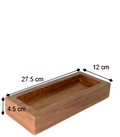 Brown Wood Flush Pull Handle