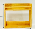 Brown Wood Shelf (Two Levels)