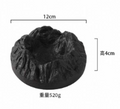 Mountain inspired concrete black ashtray