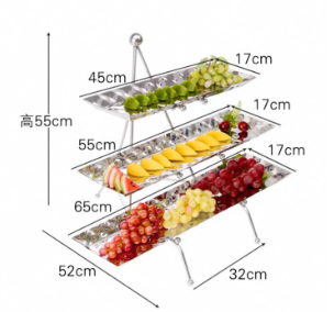 Three-tier serving stand