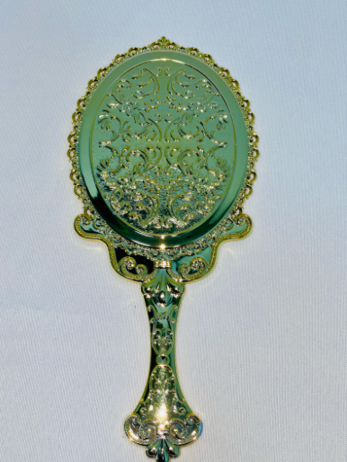Vintage-style handheld mirror