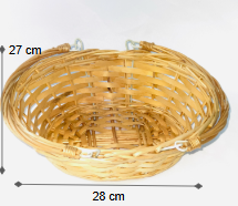 Brown Woven Rattan Basket