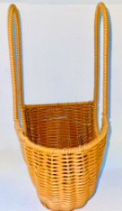Brown Plastic Woven Fruit/ Flower Basket