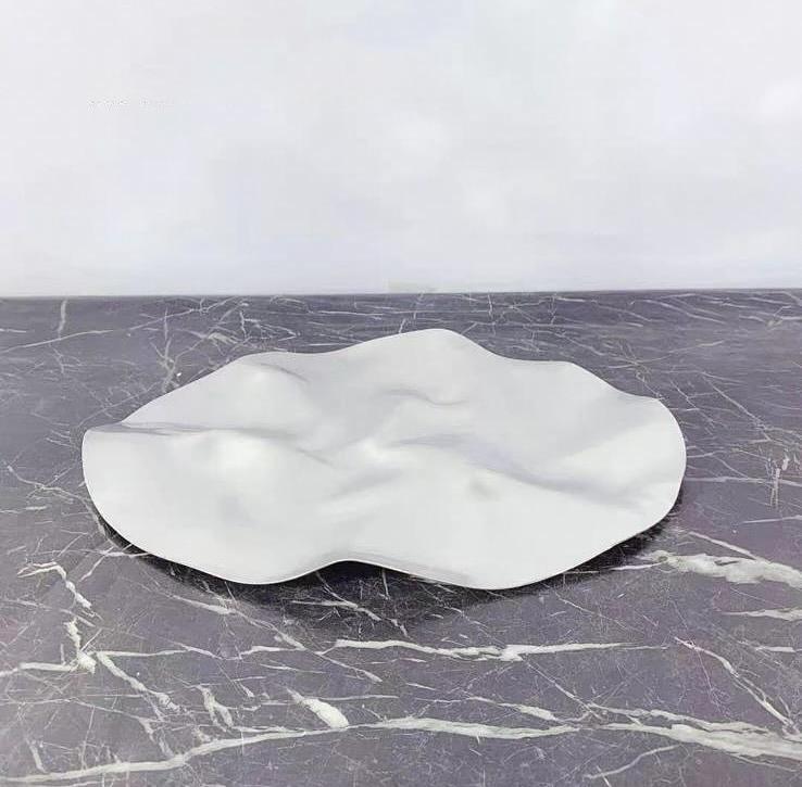 Round Crumpled Chrome Sheet