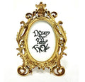 Down the Rabbit Hole Gold Picture Frame
