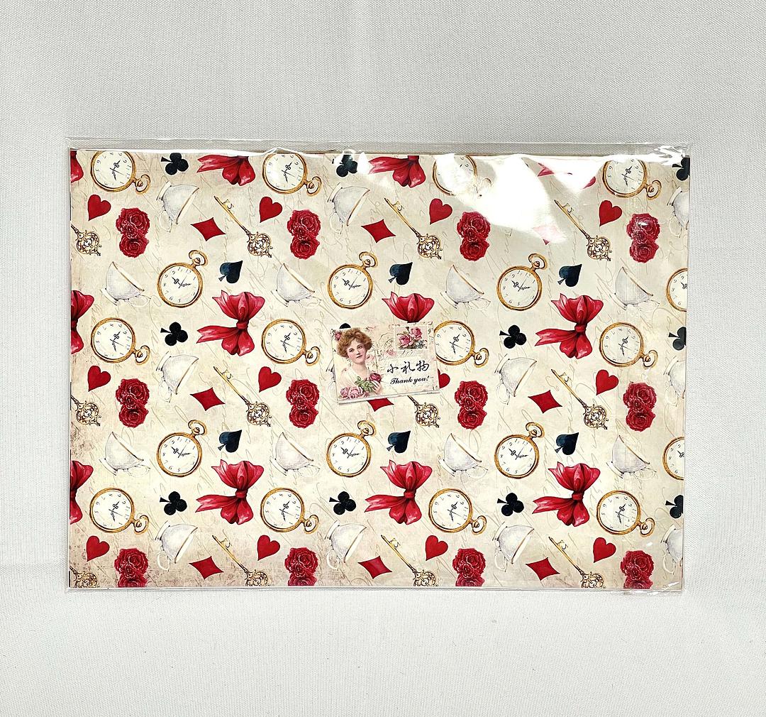 Alice in Wonderland-themed Scrapbook Kit